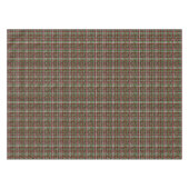 Woven Rough Seasonal Burlap Green White Tafelkleed (Voorkant (Horizontaal))