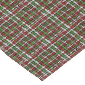 Woven Rough Seasonal Burlap Green White Tafelkleed (Gekanteld)