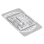 Woven Shell Airbnb Vacation Rental Wifi Magnet Magneet (Rechterzijde)