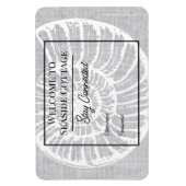 Woven Shell Airbnb Vacation Rental Wifi Magnet Magneet (Verticaal)