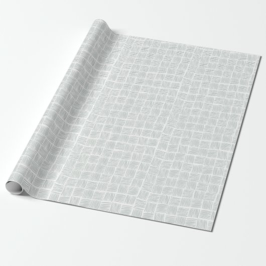 Woven Texture - lichtblauw Cadeaupapier (Uitgerold)
