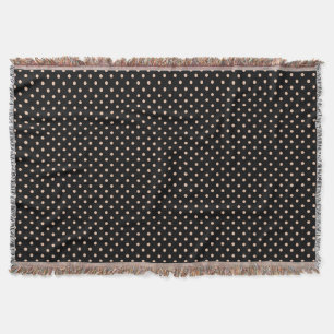 Woven Throw Blanket Stippen Light Brown Deken