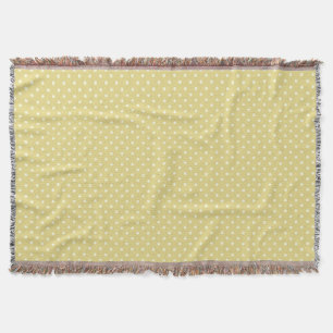 Woven Throw Blanket Stippen Light Green Cream Deken