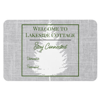Woven Tree Airbnb Vacation Rental Wifi Magnet Magneet