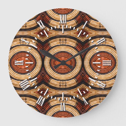 Woven Trivet Pattern Grote Klok (Voorkant)
