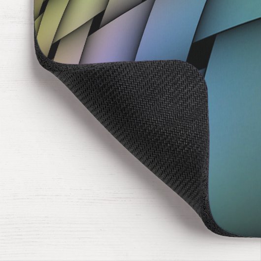 Woven Warped Rainbow Mousepad Muismat (Hoek)