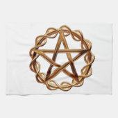Woven Wicca Pentagram Theedoek (Horizontaal)