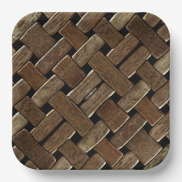 Woven Wood #3 Bord papier