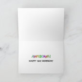 WOW 21E VERJAARDAG KAART (Binnen)