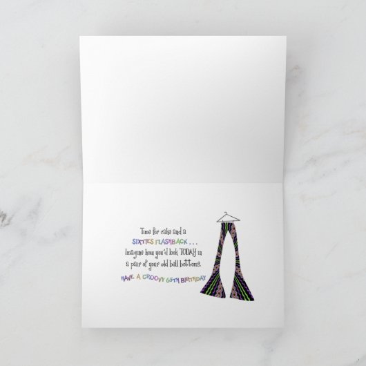 WOW 65e verjaardag - Grappige kaart (Binnen)