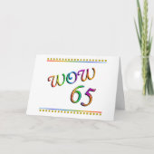 WOW 65e verjaardag - Grappige kaart (Voorkant)