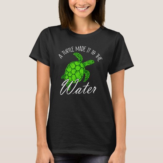 WoW A Turtle Made It To the Water Alliance T-shirt (Voorkant)