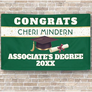 Wow! Afstudeerbanner Associate's degree Spandoek