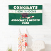 Wow! Afstudeerbanner Associate's degree Spandoek (Insitu)