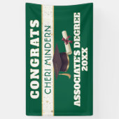 Wow! Afstudeerbanner Associate's degree Spandoek (Verticaal)