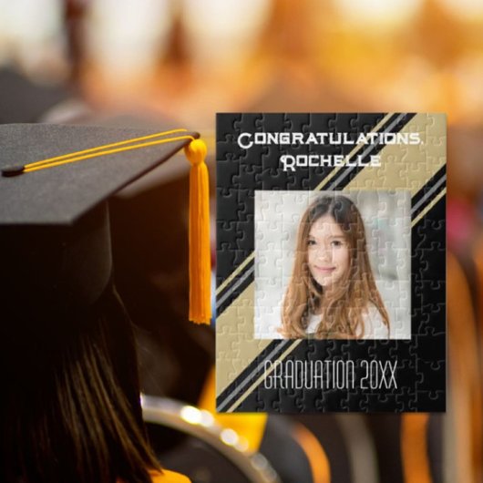 Wow! Afstudeerder Aangepaste foto Jigzaag Puzzle Legpuzzel