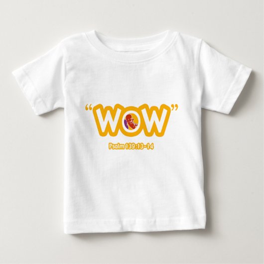 "WOW" Baby T-shirt (Voorkant)
