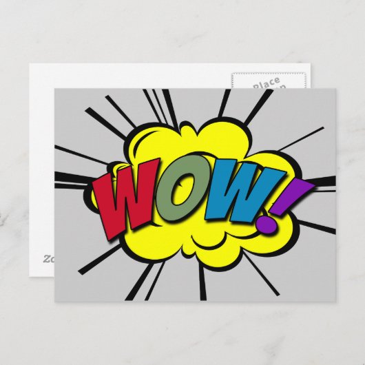 WOW! BRIEFKAART (Voorkant / Achterkant)