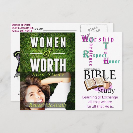 WOW-Briefkaarten 1 Aankondigingskaart (Voorkant / Achterkant)