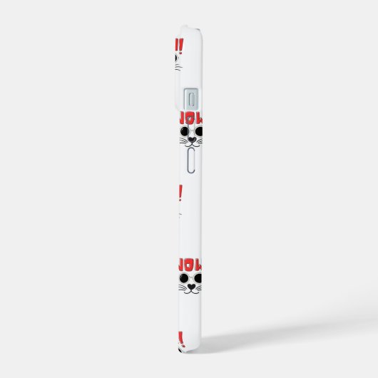 Wow Cat iPhone 15 Case (Linkerkant)