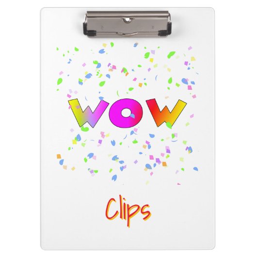 WOW Clips Wit Klembord (Voorkant)