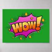 Wow Comic Sound-effect Poster (Voorkant)