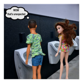 Wow, dat is onverwacht. Blanco kaart Perfect Poster