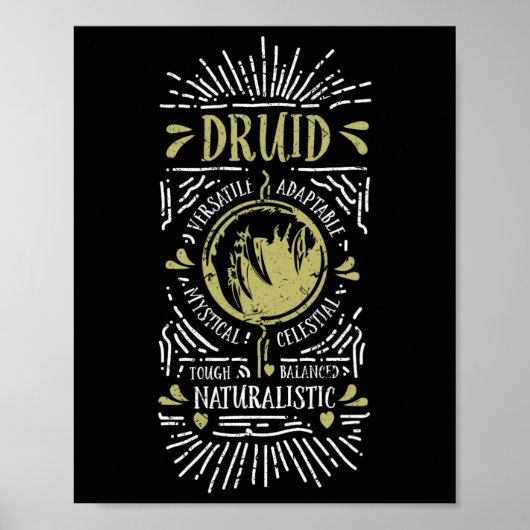 Wow Druïde Role Playing Gamer 1 Poster (Voorkant)