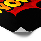 Wow! Dynamic Pop Art Comic Uitroep Poster (Hoek)