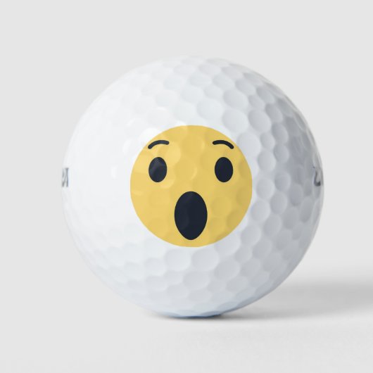 Wow Emoji Golfballen (Voorkant)