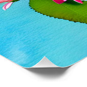 Wow factor. Vaas en bloemen. Levendige kleuren Perfect Poster (Hoek)