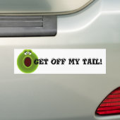 WOW! FUNNY CARTOON "KRIJG MIJN TAIL UIT!" BUMPERSTICKER (Op auto)