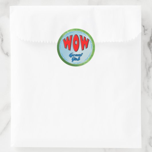 "Wow geweldig werk" Stickers (Tas)