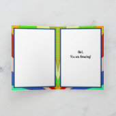 Wow, Girl You are Amazing, Encouragament Kaart (Binnen)