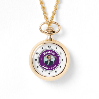 WOW! ✨ Gold Necklace Watch Custom Gift Horloge