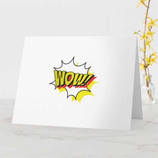 Wow gratis dag Klassiek Kaart (Gele Bloem)