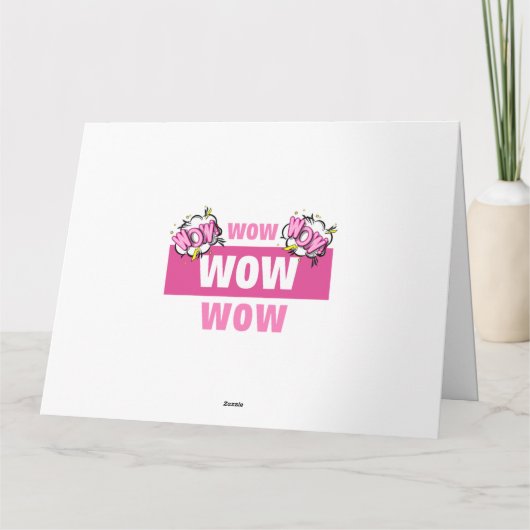 wow gratis dag Klassiek Kaart (Achterkant)