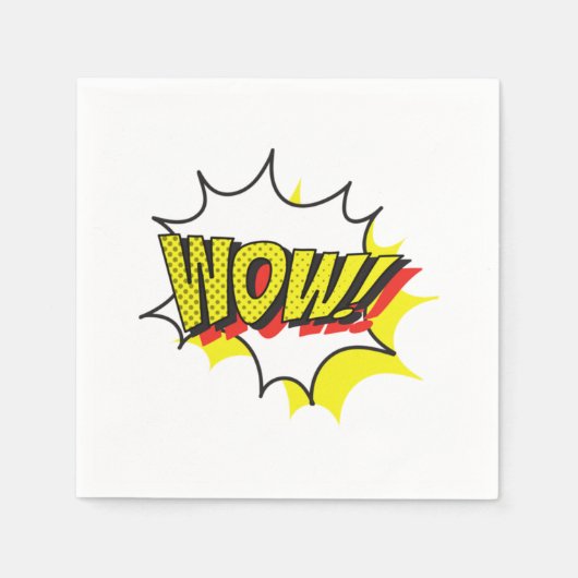 Wow gratis dag Klassiek Servet (Voorkant)