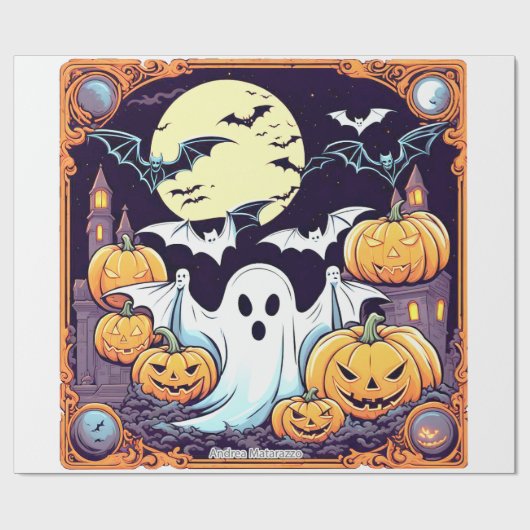 Wow Halloween Thrill Cadeaupapier (Vlak)