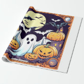 Wow Halloween Thrill Cadeaupapier (Uitgerold)