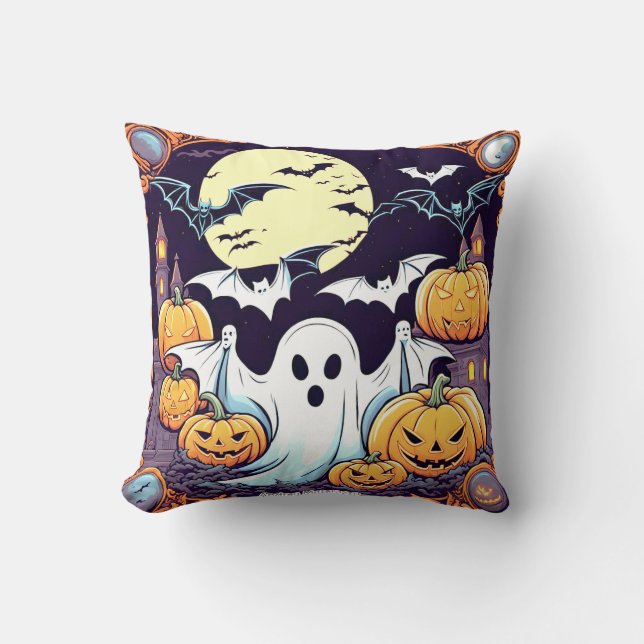 Wow Halloween Thrill Kussen (Voorkant)