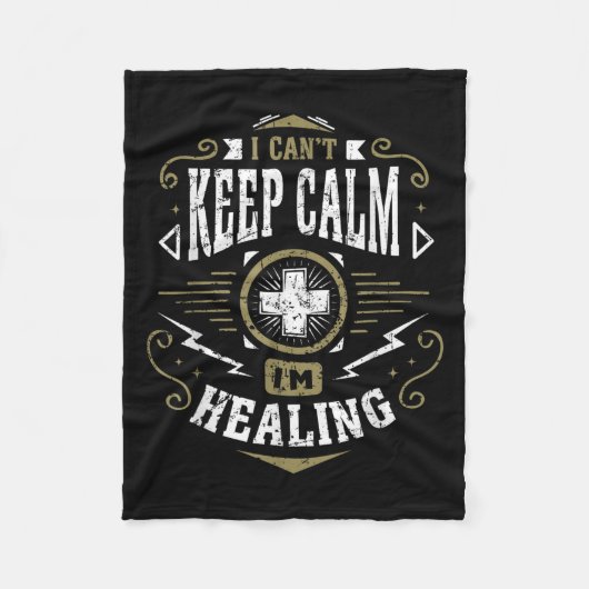 Wow Healer I Can't Keep Calm I'm Gaming  Fleece Deken (Voorkant)