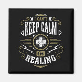 Wow Healer I Can't Keep Calm I'm Gaming  Magneet (Voorkant)