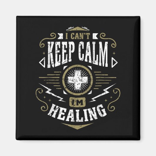 Wow Healer I Can't Keep Calm I'm Gaming  Magneet (Voorkant)