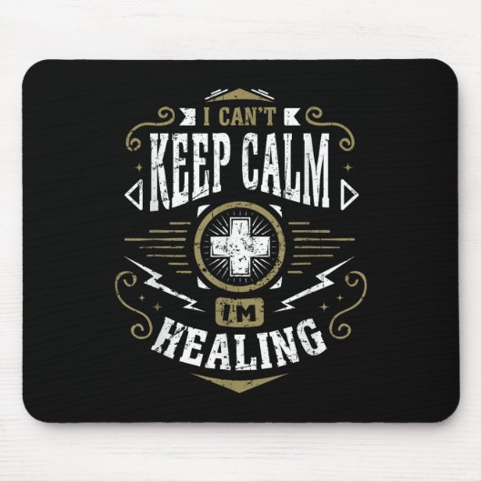 Wow Healer I Can't Keep Calm I'm Gaming  Muismat (Voorkant)