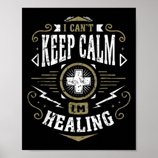 Wow Healer I Can't Keep Calm I'm Gaming Poster (Voorkant)
