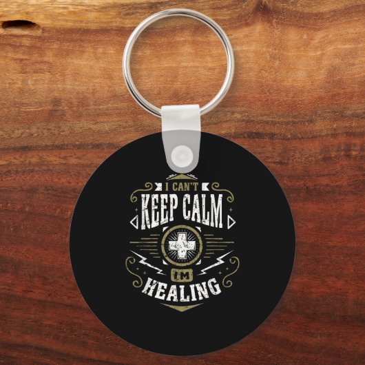 Wow Healer I Can't Keep Calm I'm Gaming  Sleutelhanger (Voorkant)