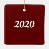 "Wow. Humbug. And all that.." tree with presents. Keramisch Ornament (Achterkant)