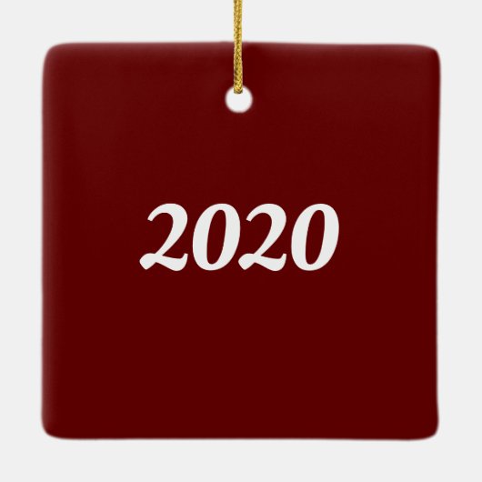 "Wow. Humbug. And all that.." tree with presents. Keramisch Ornament (Achterkant)