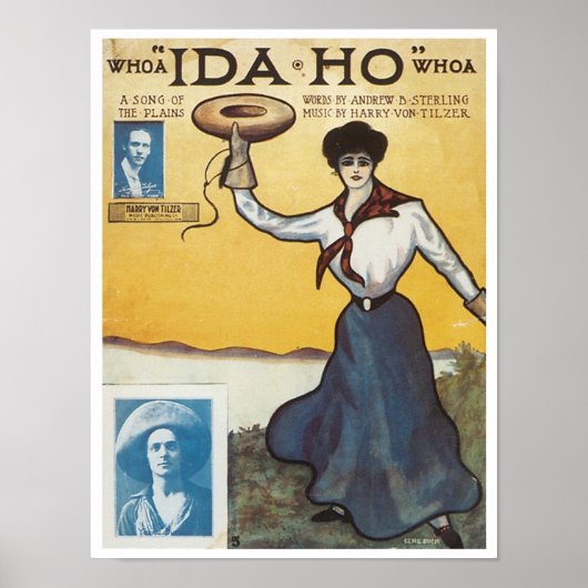 Wow "Ida Ho" Wauw  Songbook Hoesje Poster (Voorkant)